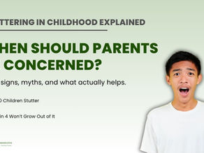 When a Child Starts Stuttering: What It Means and When Parents Should Seek Help