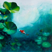 Nothing here holds a hard line - leaf softens into water, water softens into light.
Where edges blur, scale stops being something you measure and starts being something you sense.