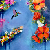 Abstract Florals; Flowers; Birds