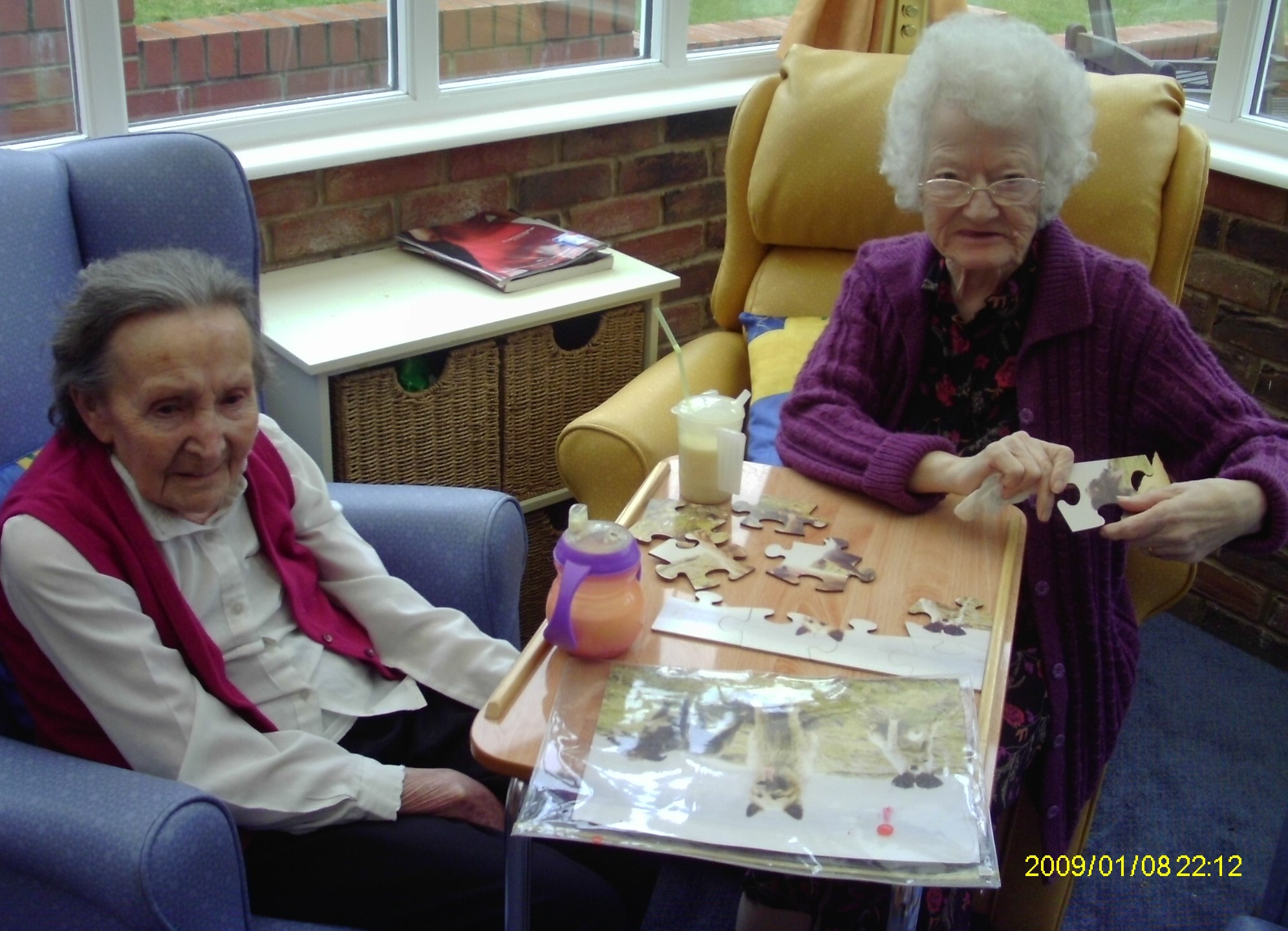 Residents enjoying activities together at Sunnyside
