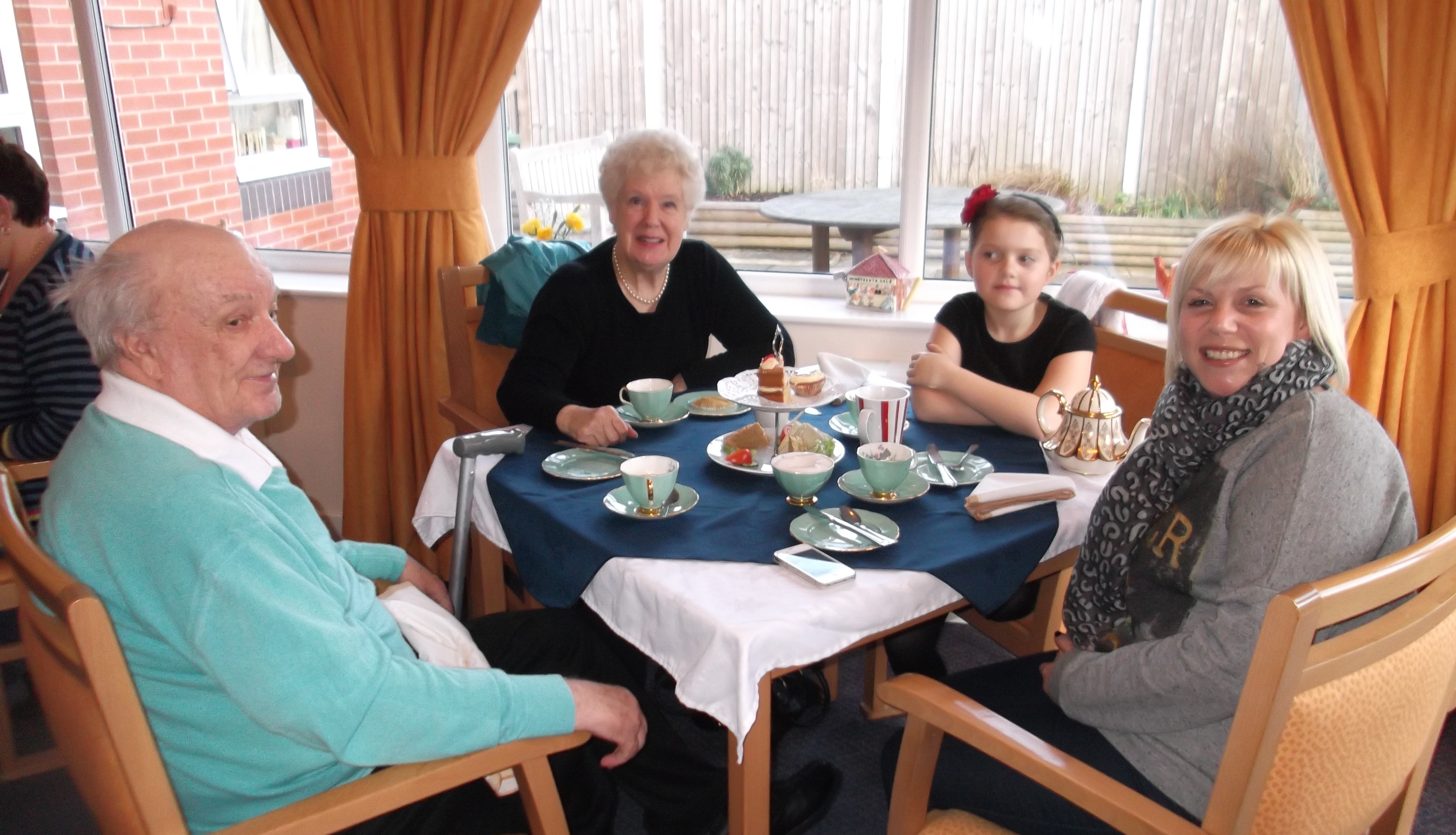 Afternoon tea at Sunnyside Nursing Home