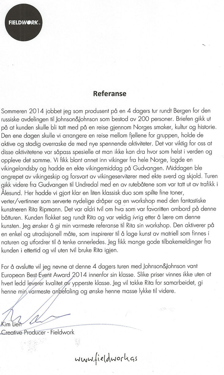 Veldig hyggelig tilbakemelding!!