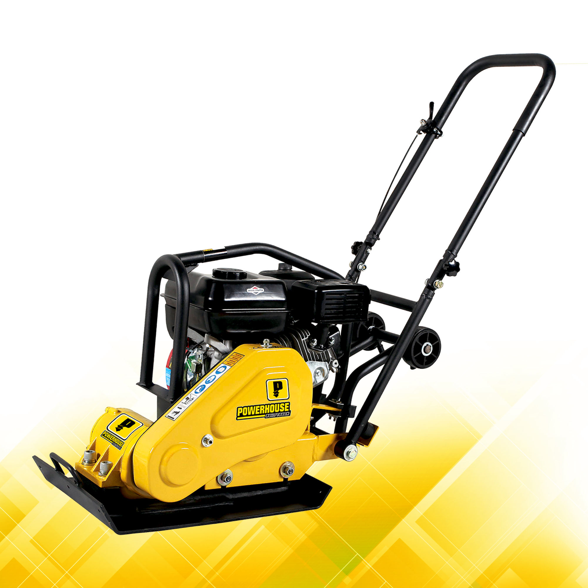 PowerHouse Plate Compactor 60 Kgs. w/Original Robin EY20 Gasoline 5 HP (PH-60KG)