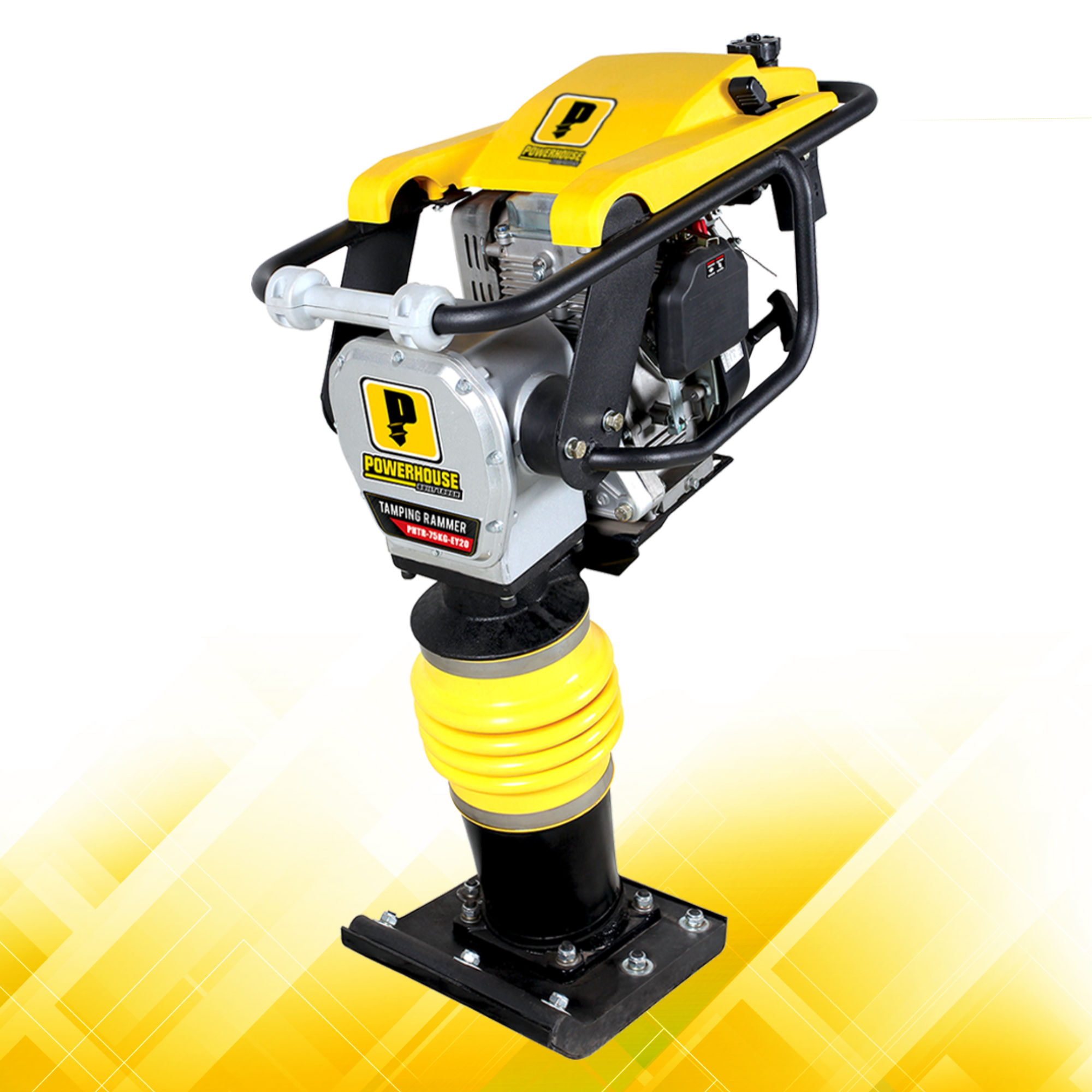 PowerHouse Tamping Rammer w/ Original Robin EY20 Gasoline 5 HP (PHTR-75K-EY20)