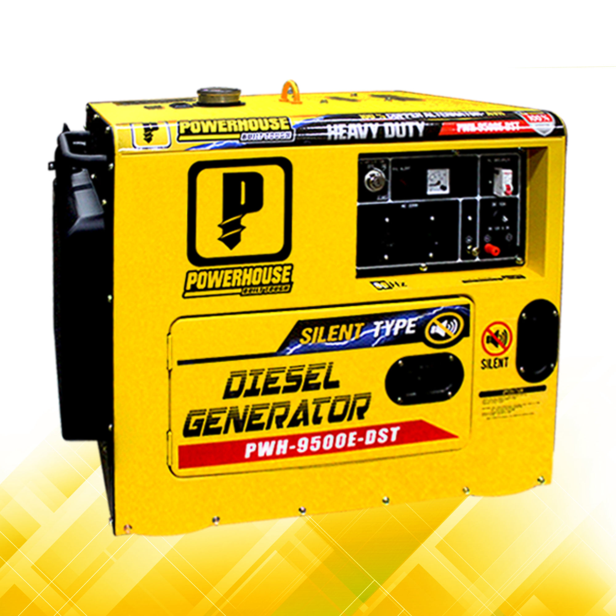 Powerhouse Diesel Silent Type Generator w/ Battery 6KW (PWH8500E-DST) (100% Cu)