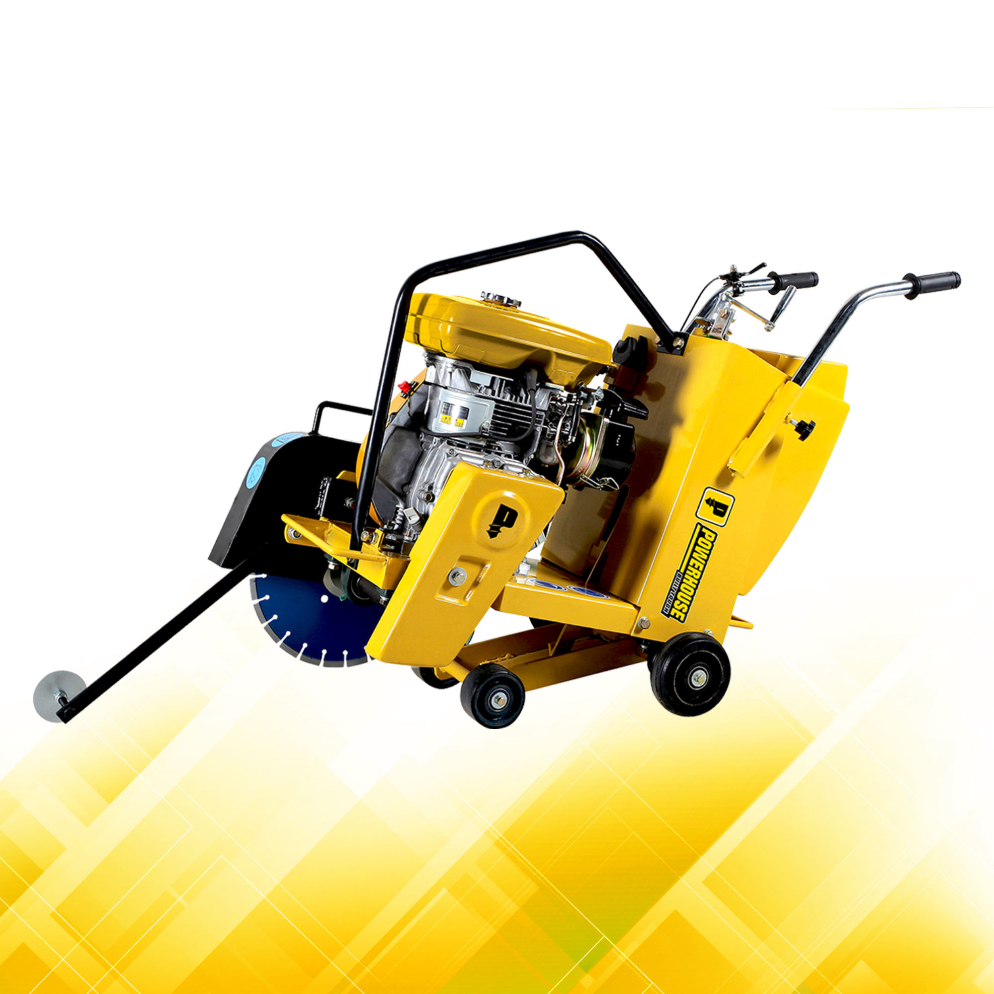 PowerHouse Concrete Cutter w/Blade EY28 Gasoline 7.5 HP(PHCC-14"-EY28-7.5HP GAS)