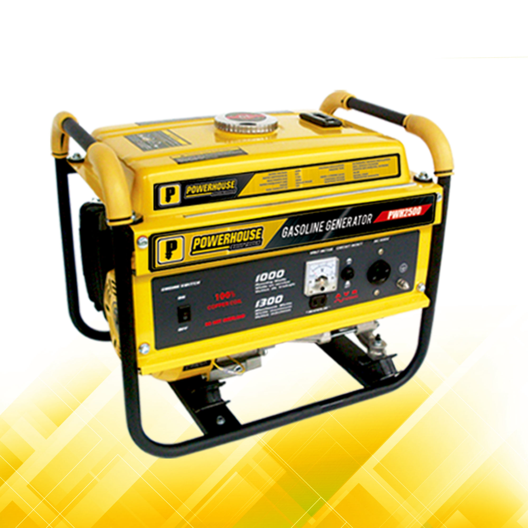 Powerhouse Gasoline Generator - Recoil Start PWH2500 (1.0-1.3KW)(100% Copper)