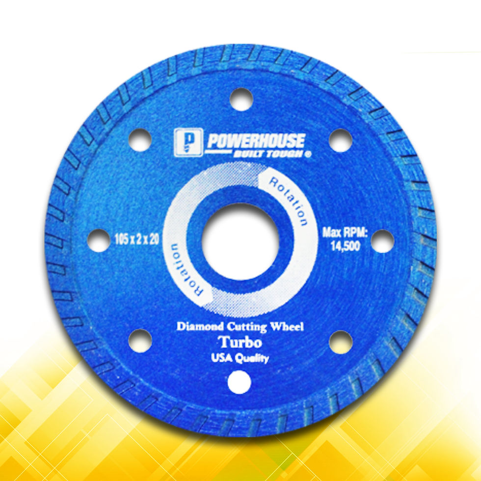 PowerHouse Diamond Cutting Wheel Turbo Type 7" (DT180)