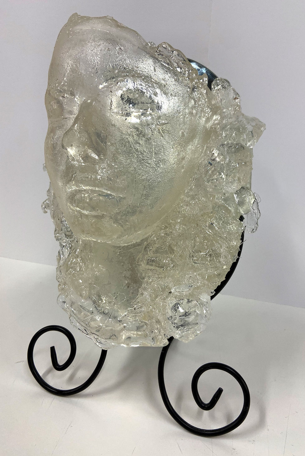 Glass-Wax-LifeCast-sculpture-fine art_Kibi Schultz_Self Reflection 2