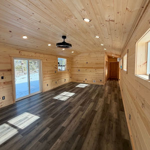 Wood-Paneled Interior Showcase