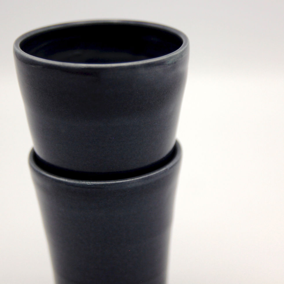 Thumbnail: Denim Wine Cup in Porcelain