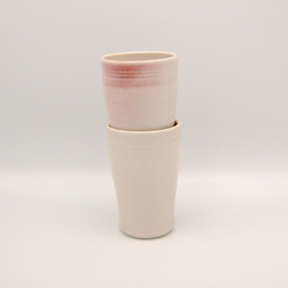 Thumbnail: Pink Flash Tumbler in Porcelain