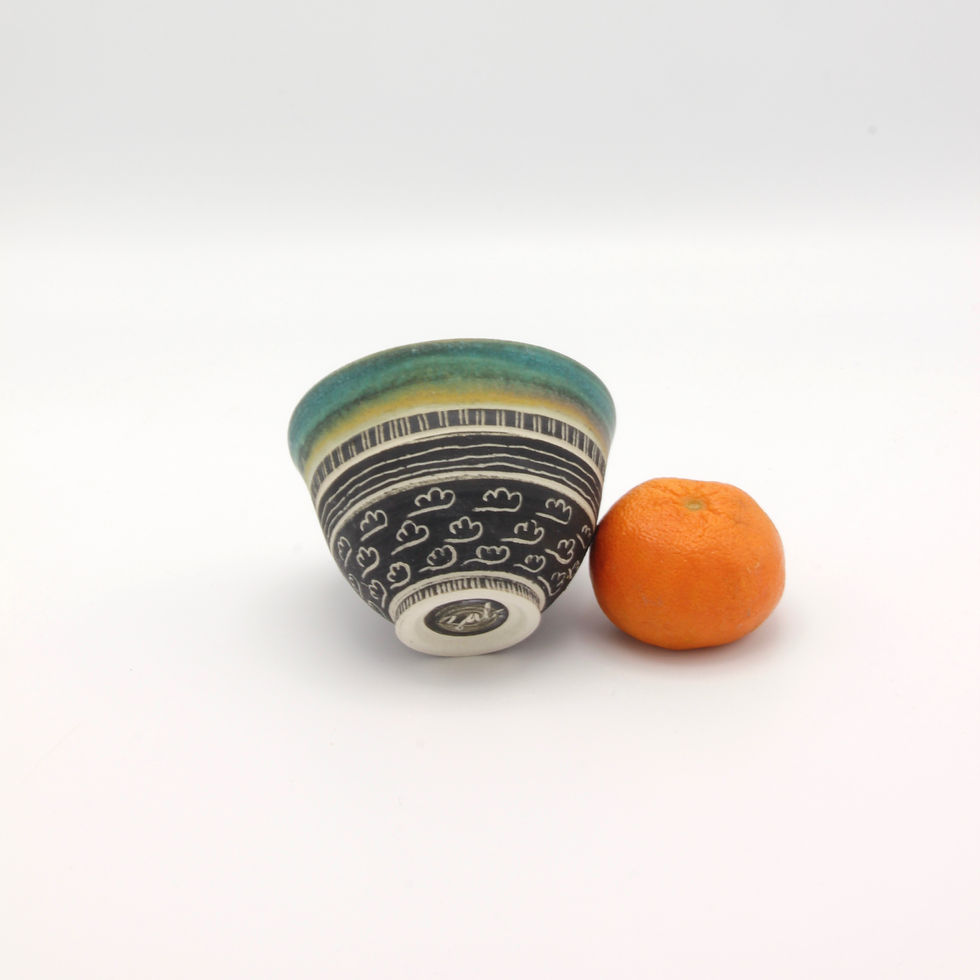 Thumbnail: XSmall Doodle Bowl inTurquoise