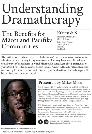 New Zealand: Event to focus on the benefits of dramatherapy for the Māori and Pacifika communities