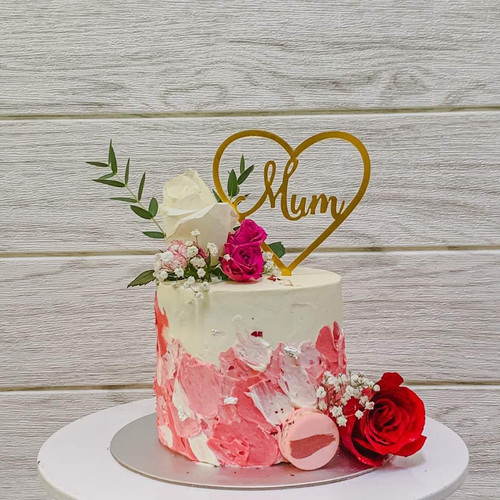 Floral Paint Brush Cake Caramelloz