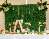 Boxwood greenery backdrop spokane for birthdays, weddings, corporate events and more