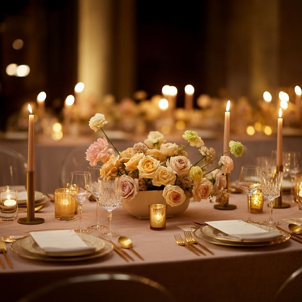 elegant wedding  table setting