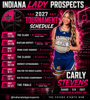 2027 Carly Stevens of Christian Academy-5'8 Guard (IN) Profile #Indiana #studentathlete