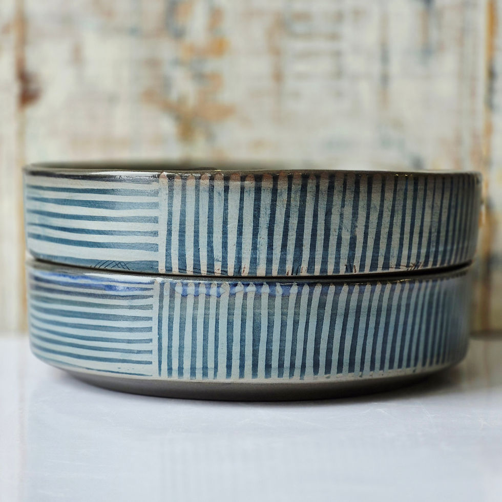 Low Rider #14 Blue on Blue Stripes