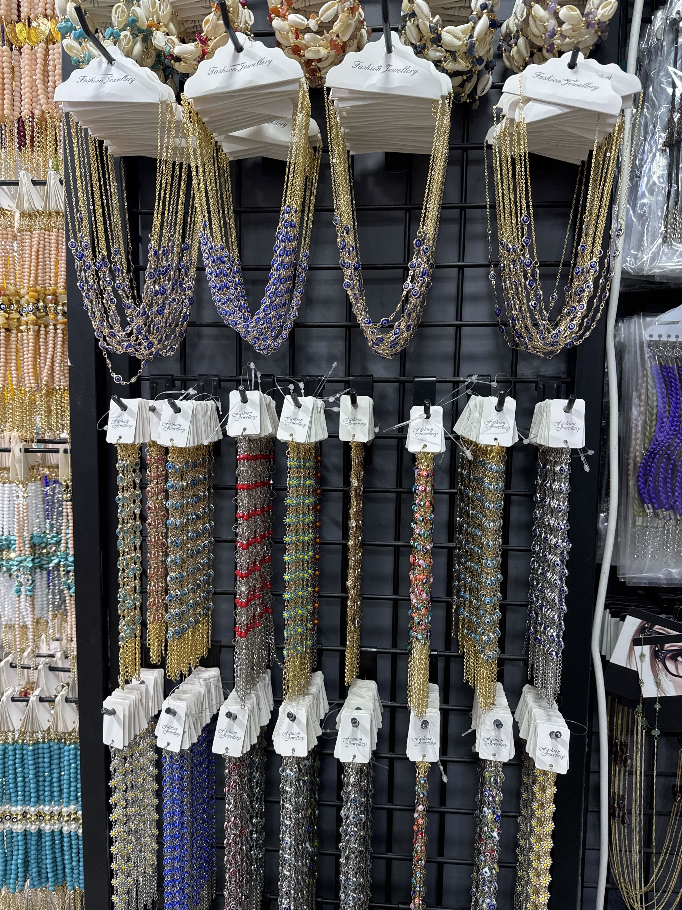 Mixed Evil Eye Figured Chain Necklace