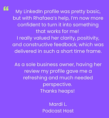 My LinkedI n profile was pretty basic, b