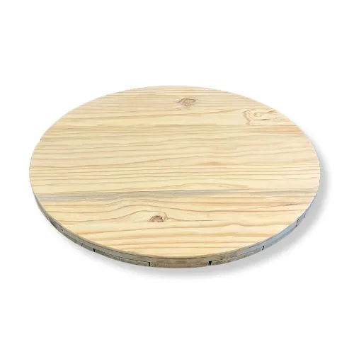 cable drum round end piece with a refurbished pine top