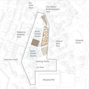 Bulgaria Pazardzhik City Market Design Competition proposed master plan based on movement and social inclusivity.
