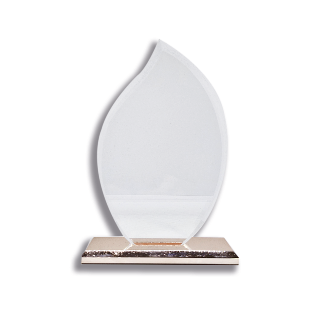 QDGCFLAME - Galvano de Cristal con Base Encobrizada (valor neto):