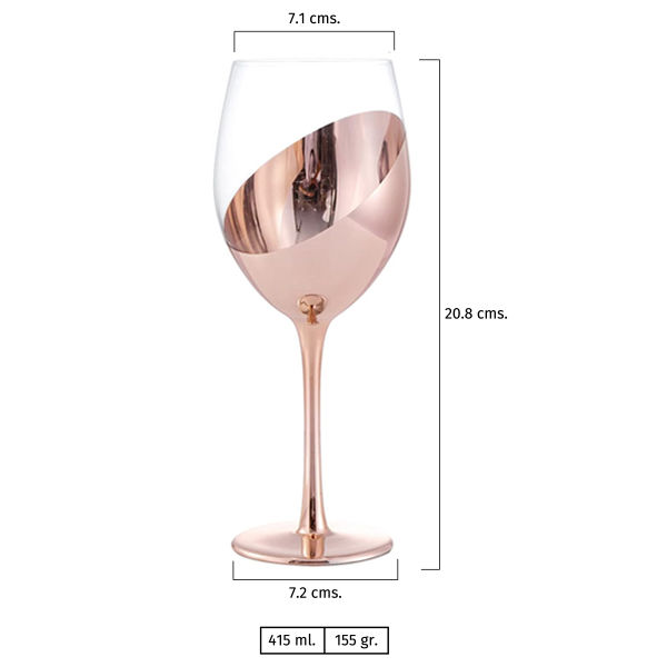 Miniatura: ISETCVM87 - Set de 4 Copas de Vino Encobrizadas (valor neto):