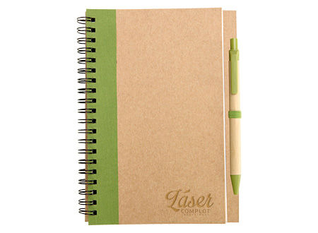 Miniatura: PCLN23 - Cuaderno ecológico + bolígrafo (colores) (valor neto)