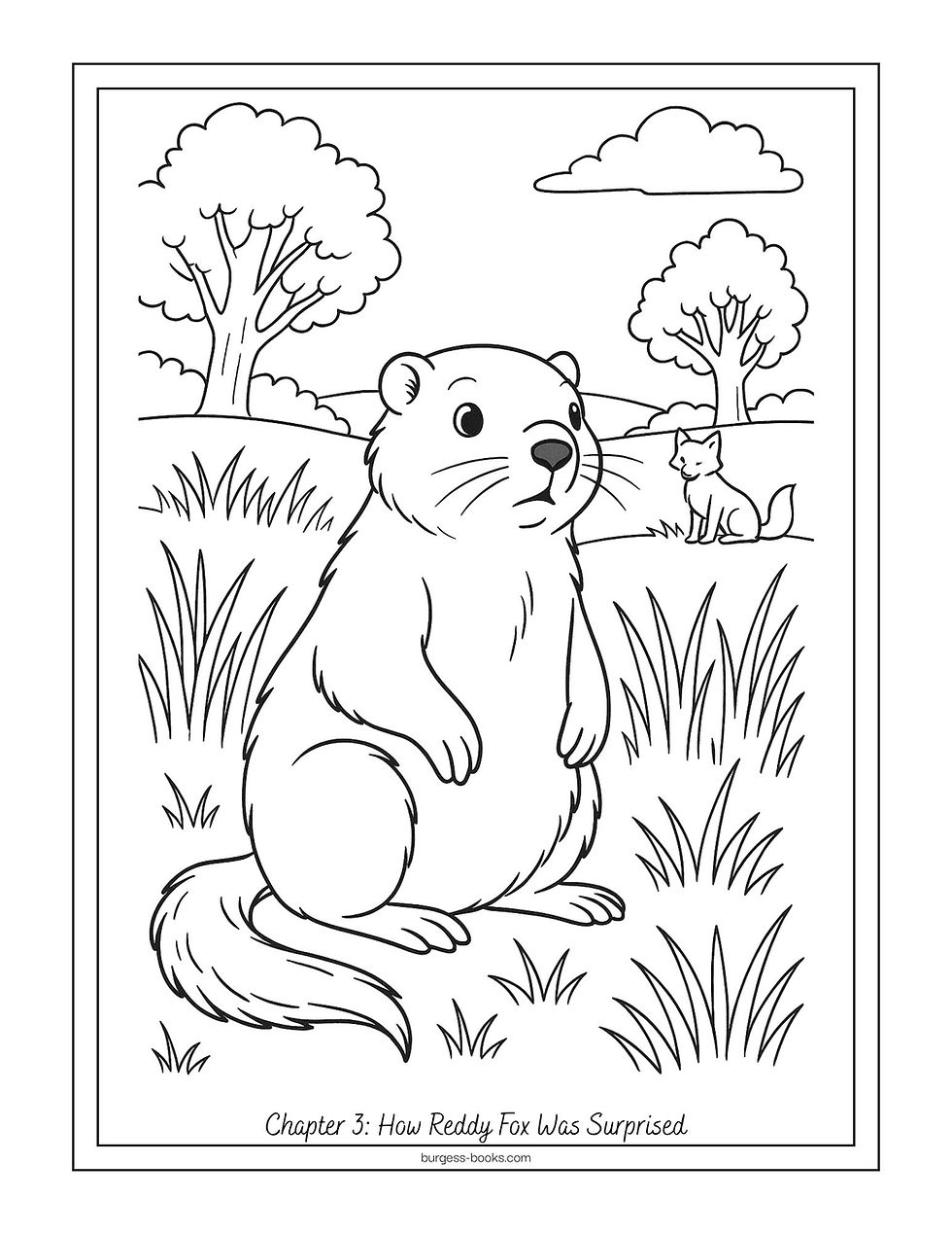 Thumbnail: Old Mother West Wind Coloring Pages - Digital Download