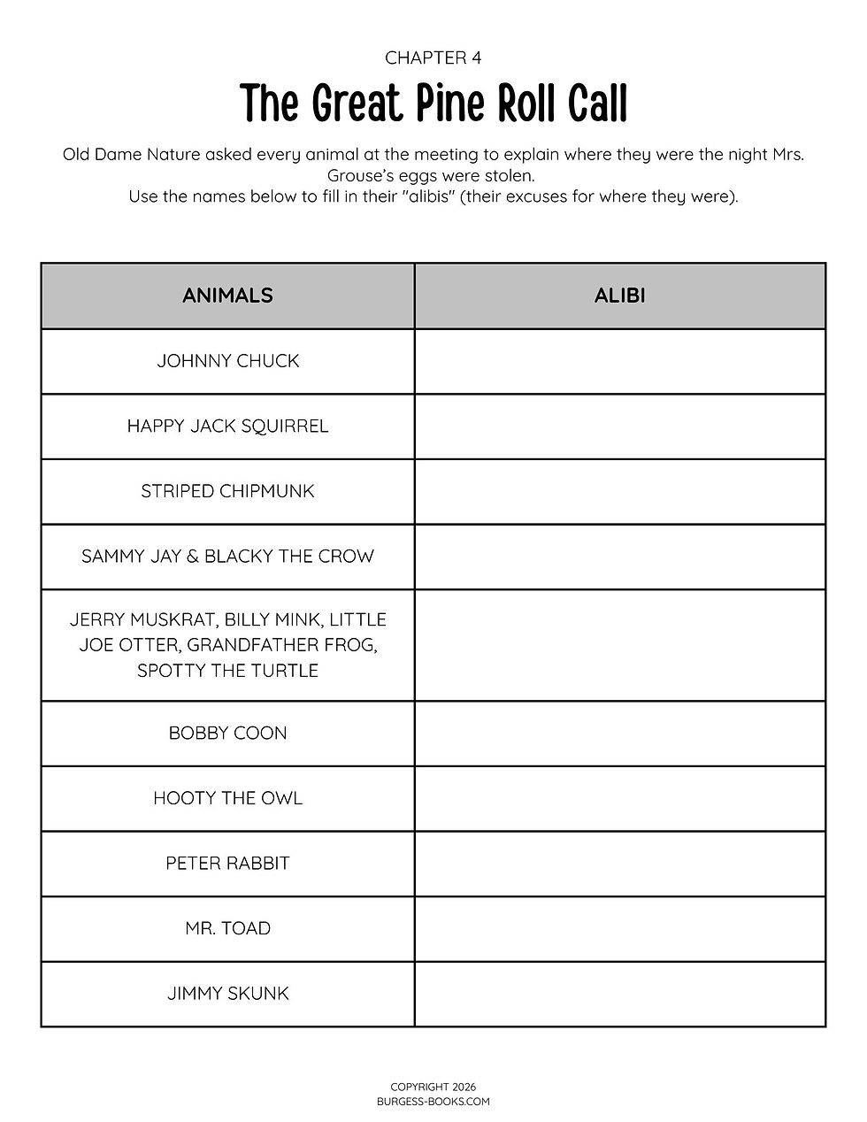 Thumbnail: Old Mother West Wind Lesson Pack Literature Study, Worksheets - Digital Download
