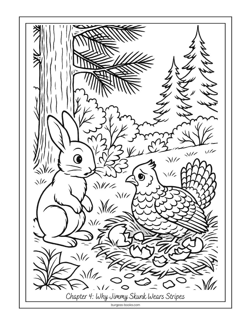 Thumbnail: Old Mother West Wind Coloring Pages - Digital Download