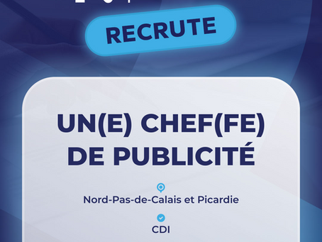 Rossel Radio Pub recrute UN(E) CHEF(FE) de PUBLICITE dans le Nord-Pas-de-Calais et en Picardie.