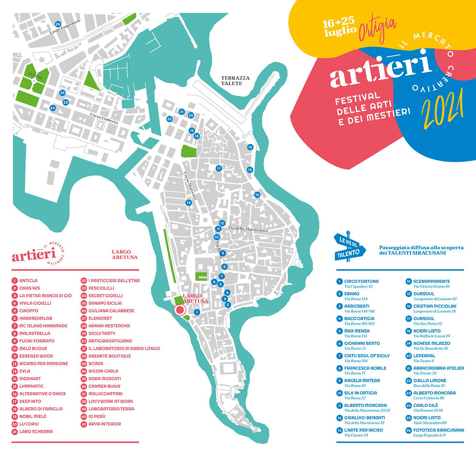 Artieri - Mappa Le Vie del Talento