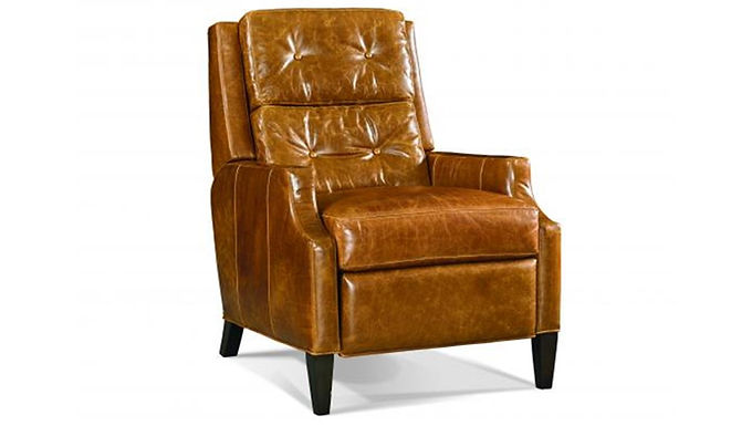 Brown Leather Powered Recliner