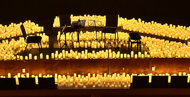 Image of Candles on a stage