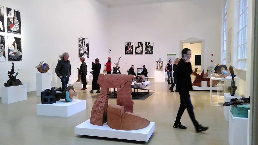 One room in the Nine Ateliers exhibition