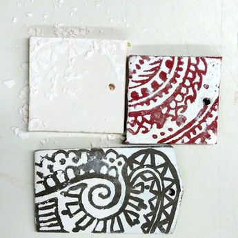 Testing slips on different clays