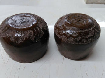 Testing black clay in reduction