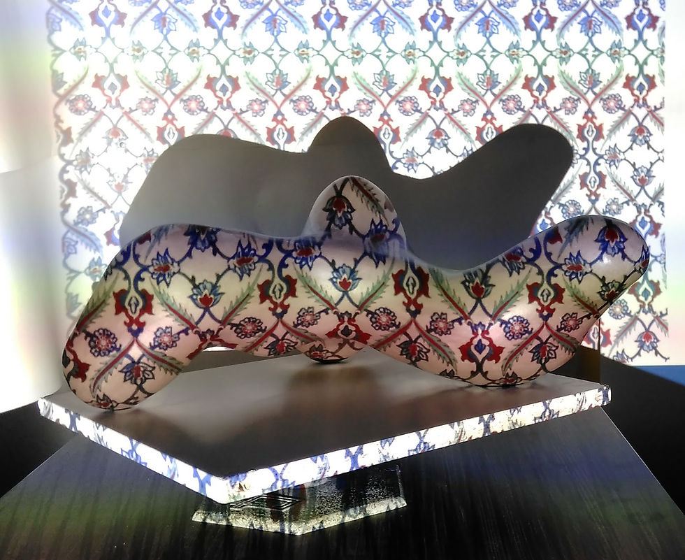 Iznik pattern on figure