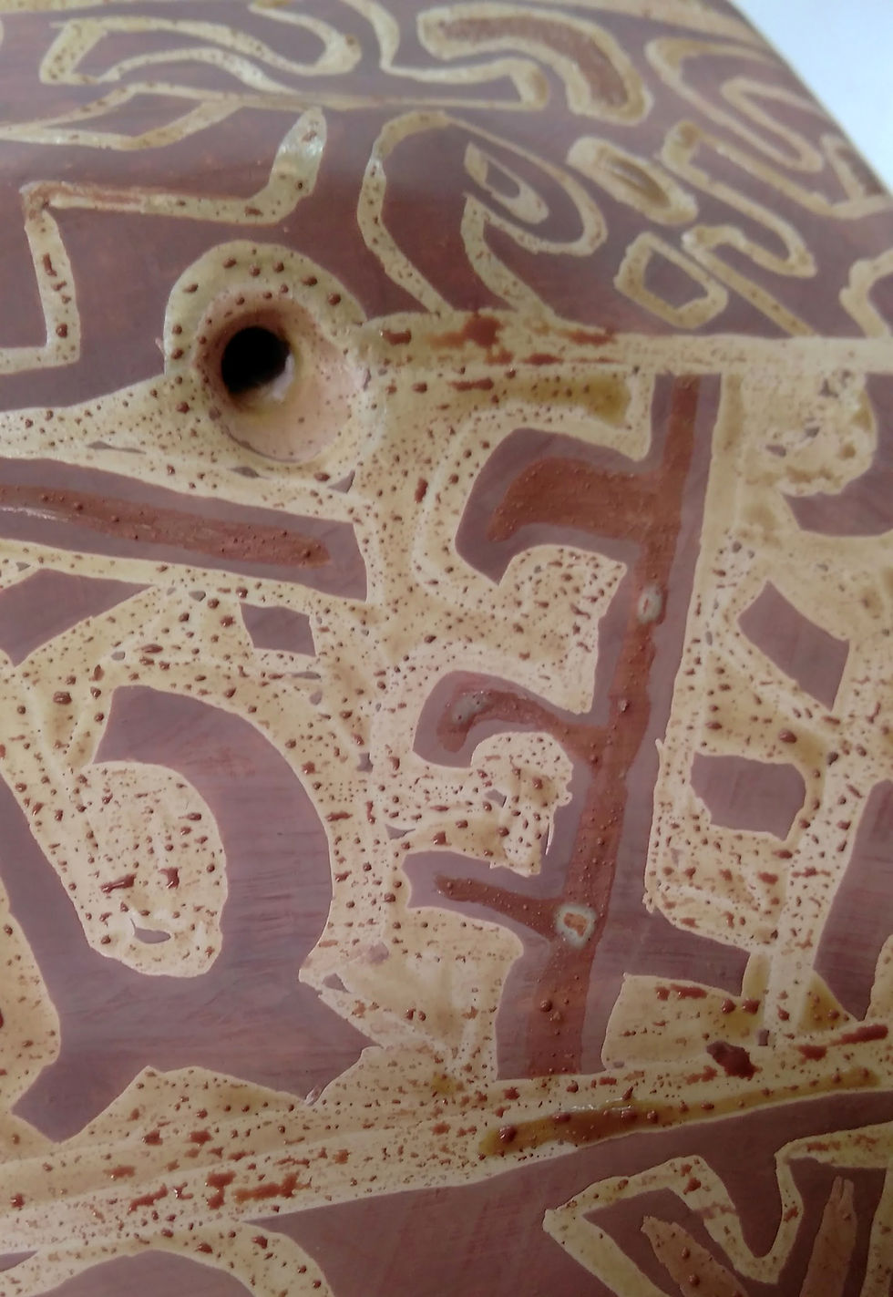 beading on wax before wiping off by hand