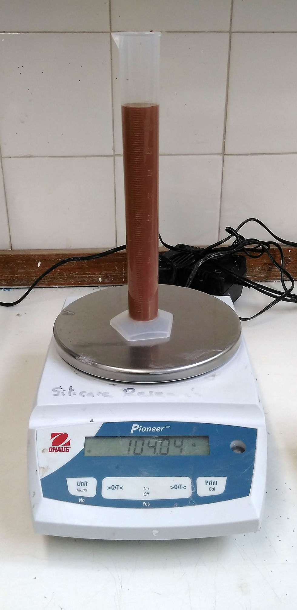 specific gravity of red terra sig