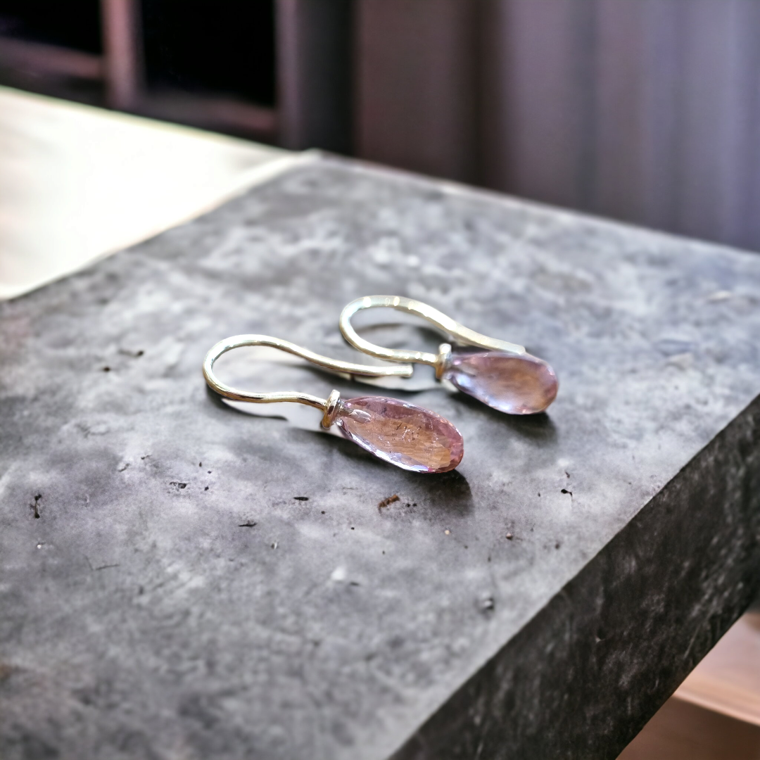 Turmalin-Ohrhänger, 14kt