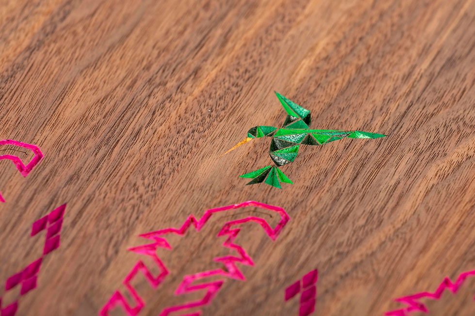 Thumbnail: Hummingbirds Backgammon Board
