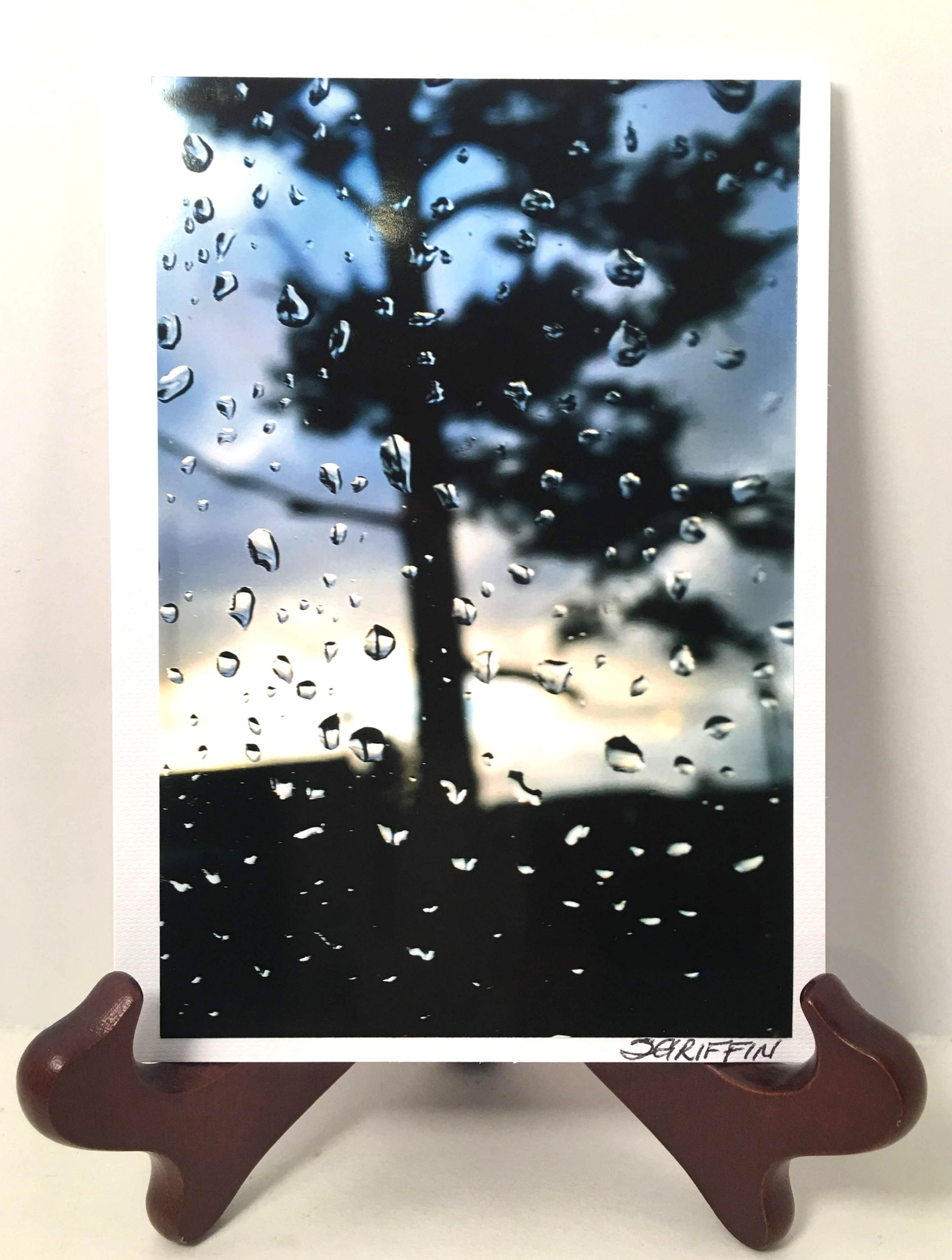 Raindrops - Photo greeting Card