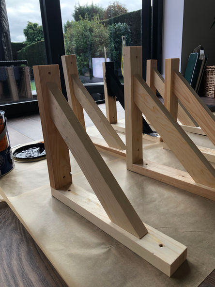 study, new desk, shelves, oak, conversion, garage conversion, extension, AirBNB, Annexe, shower room, kitchen, windows, bi-folds,