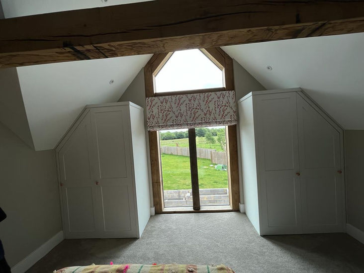 hand painted, custom made, bespoke, cabinetry, wardrobes, fireplace cupboards, hand painted shelves