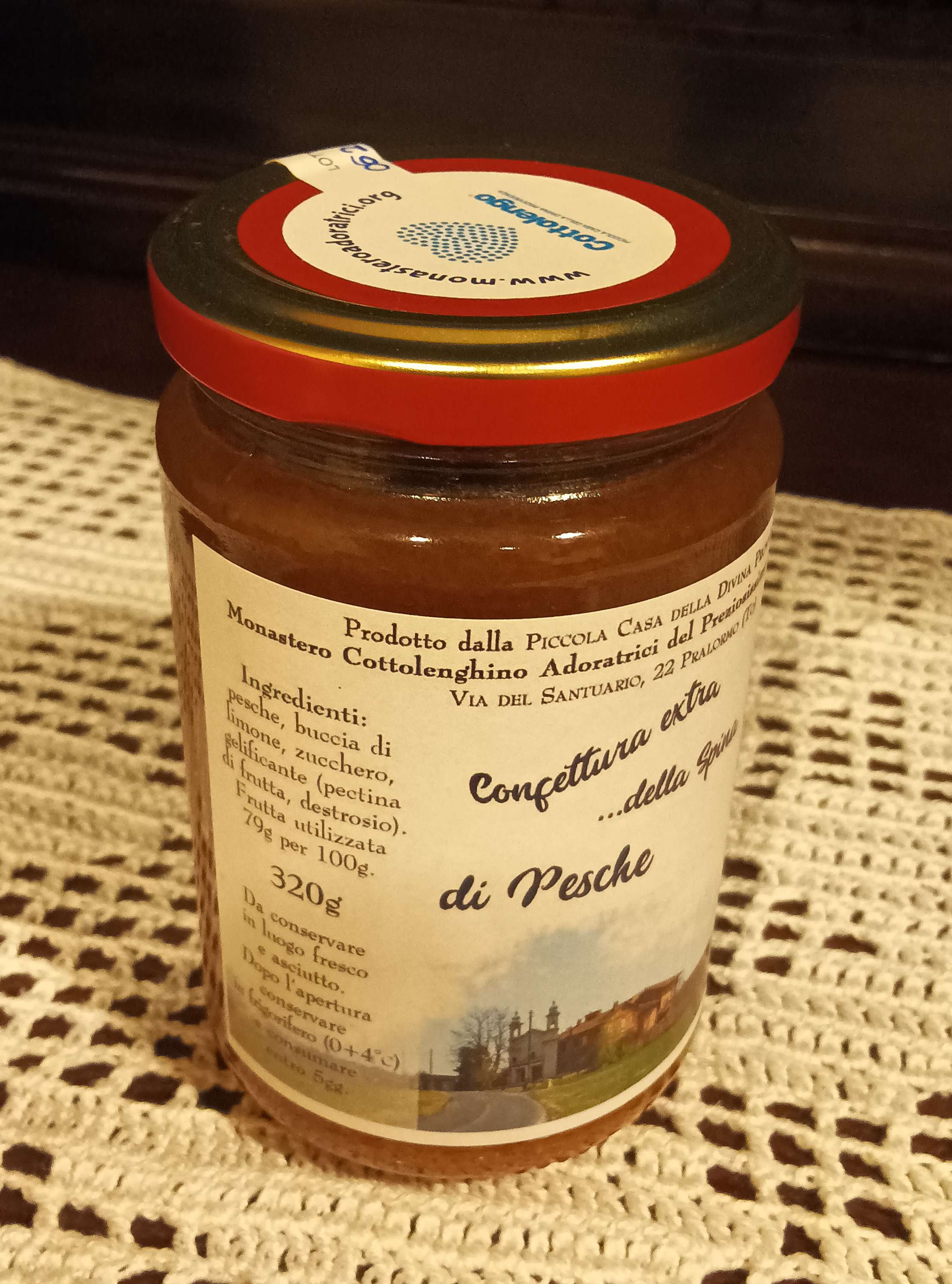 Confettura extra di Pesche 320 gr