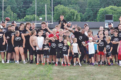 Hometown Heroes Return Chris Jennings and Alex Mollette Lead Unforgettable Youth Football Camp in Fairview